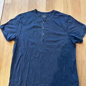 J. Crew Dark Blue Short Sleeve Henley